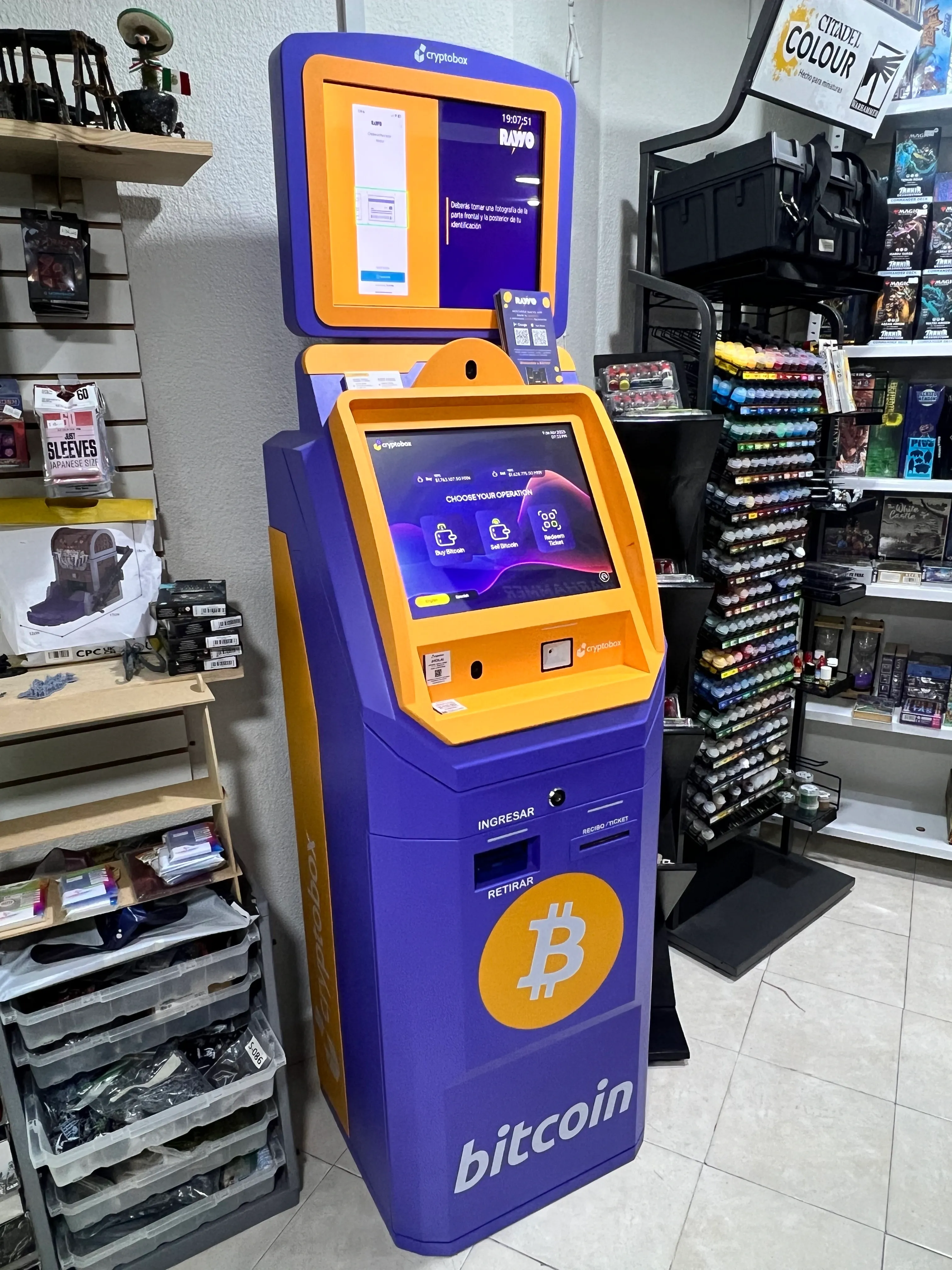 Cajero Bitcoin en La Cripta Juegos de Mesa